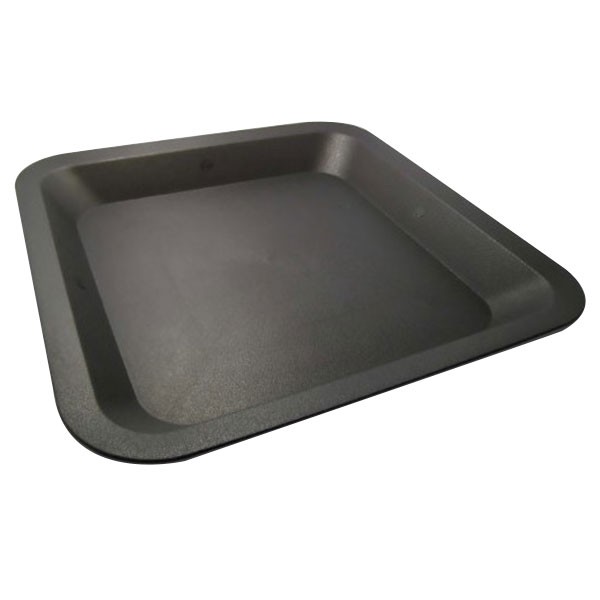 Soucoupe carrée 1cm - carr‚ noir - 21 cm SV 19