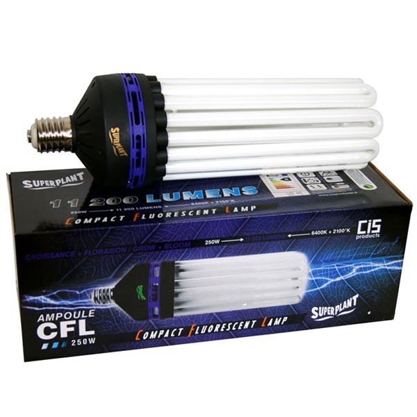 CFL-lamp Superplant 250W Groei en bloei 2100K 6400K