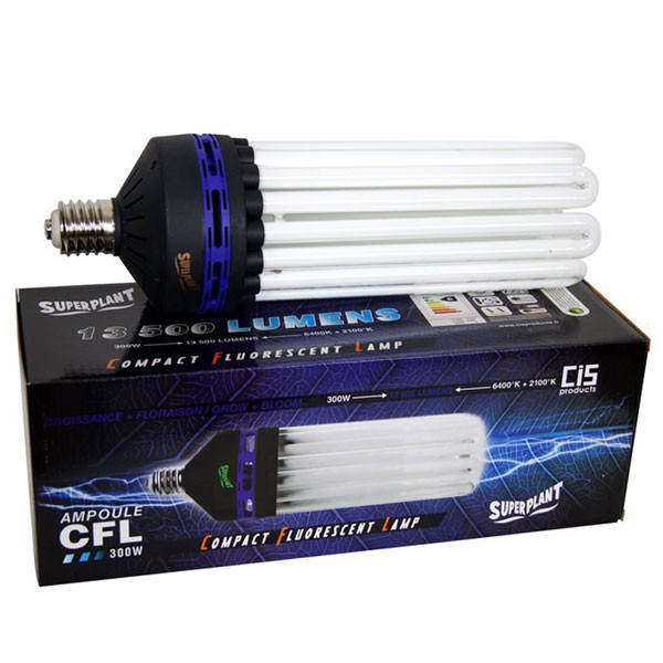 Lampadina CFL Superplant 300W Crescita e fioritura 2100K 6400K