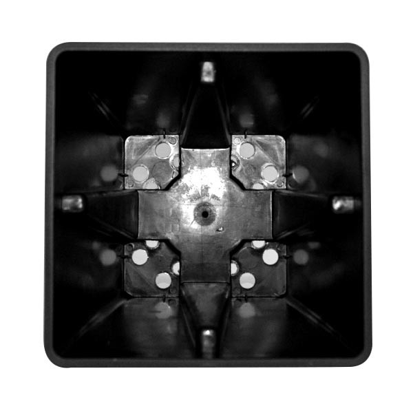 Black square pot 15x15x20 cm , hydroponic pot , horticulture pot