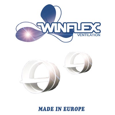 Clapet anti/retour 125mm , conduit de ventilation 