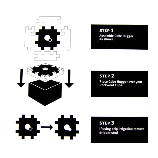 Nutriculture - Cube hugger 4 inch x 3 pcs