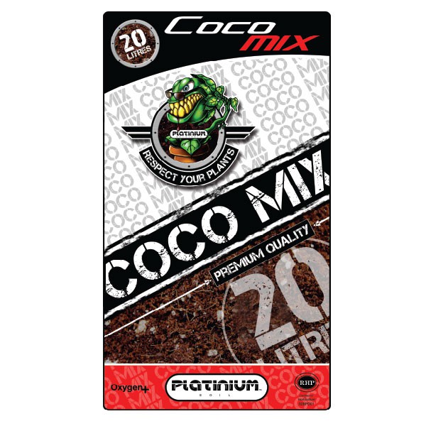 Platinium - Coco Mix Perliet Grond - 20L - Kokosvezel met 10% perliet, pure RHP kwaliteit