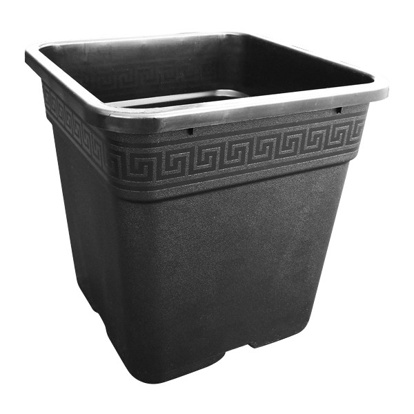 Pot carré noir 36.5X36.5X36 - 30L