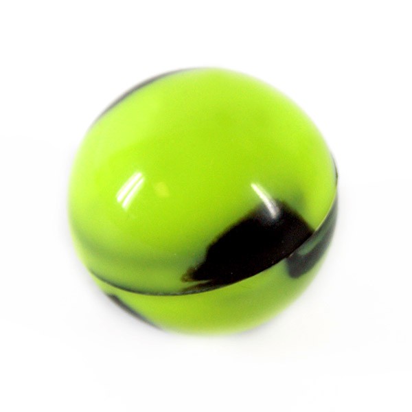 Silicone ball Ø2.5cm black/green