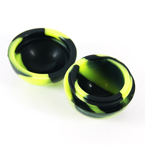 Silikonkugel Ø2.5cm schwarz/grün