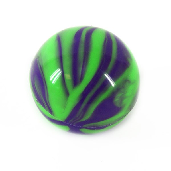 Boule silicone Ø2.5cm vert/violet
