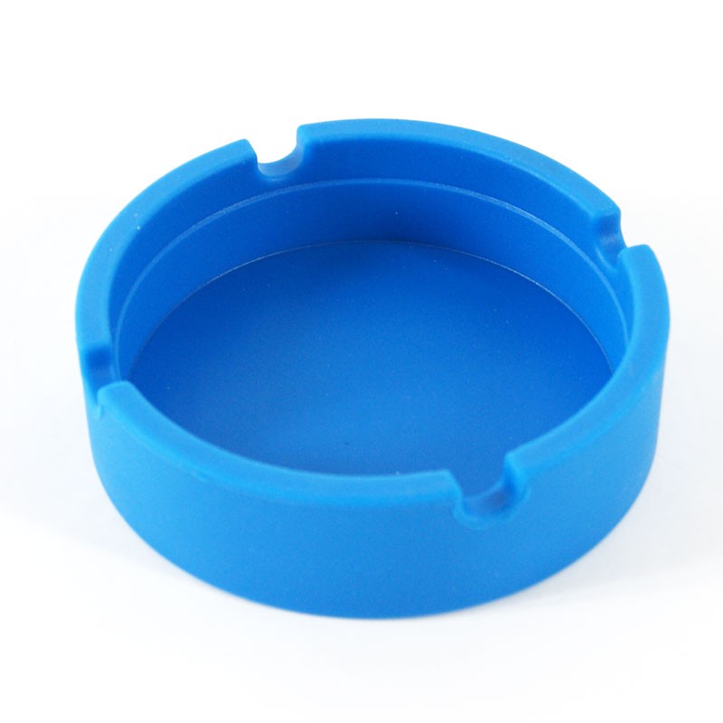 Cendrier en silicone - Diam 83mm - BLEU