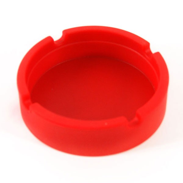 Cendrier en silicone - Diam 83mm - ROUGE