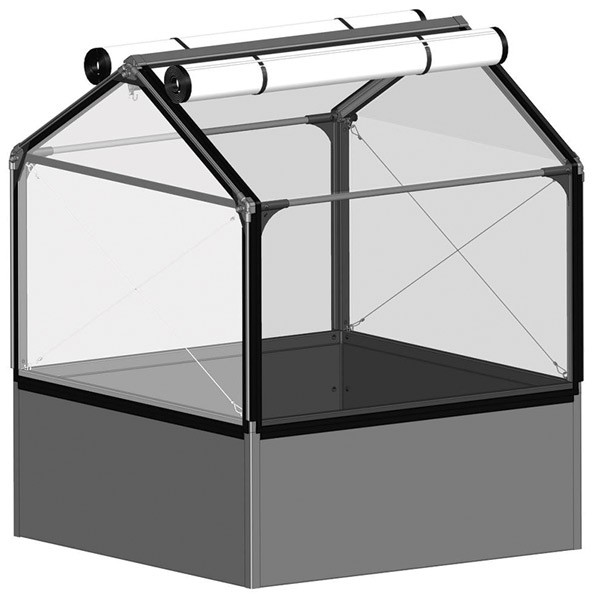 GrowCamp Air Basic 50 - Potager surélevé de 50cm avec serre 120x120x150cm