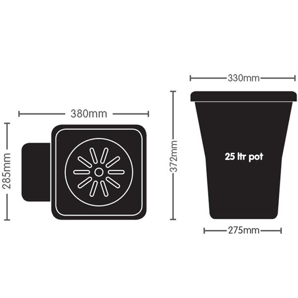 Autopot - 1 pot XL 25L , système hydroponique 