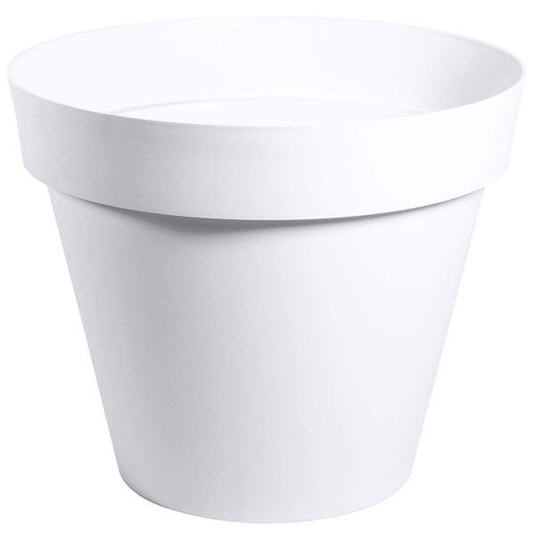 EDA Plastiques - Pot rond Toscane 60x47cm 76L Blanc