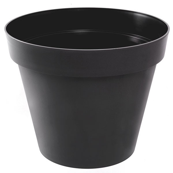 EDA Plastiques - Pot rond Toscane XL 80x66cm 170L Anthracite