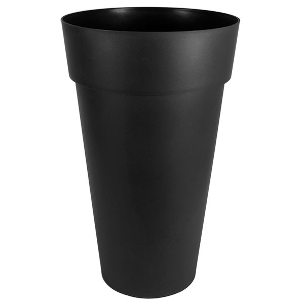 EDA Plastiques - Vase haut rond Toscane XXL 48x80cm 90L Anthracite