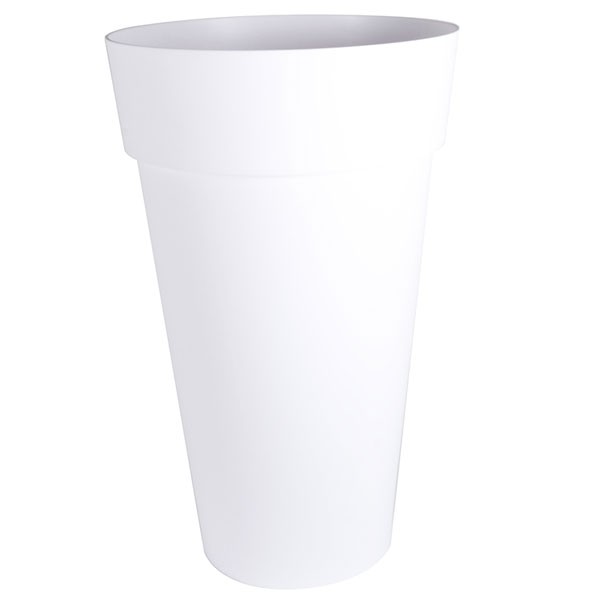 EDA Kunststoffe - Hohe runde Vase Toscane XXL 48x80cm 90L Weiß