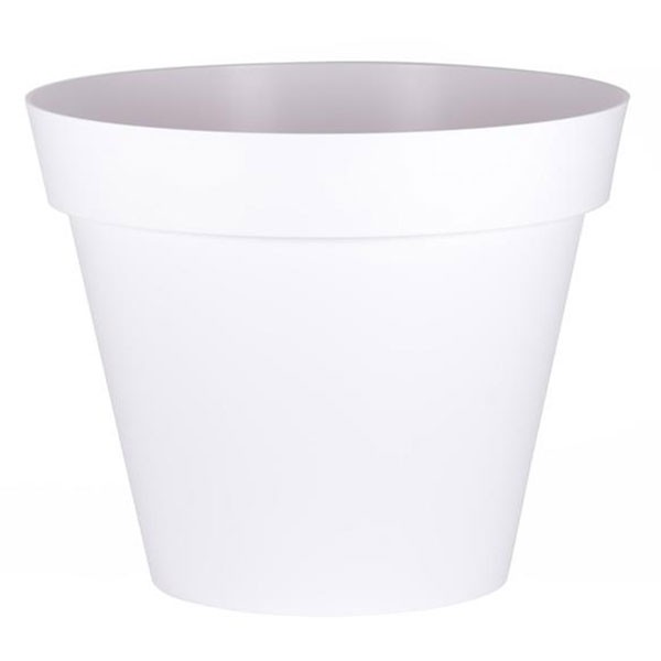 EDA Plastiques - Pot rond Toscane XXL 100x79.5cm 356L Blanc