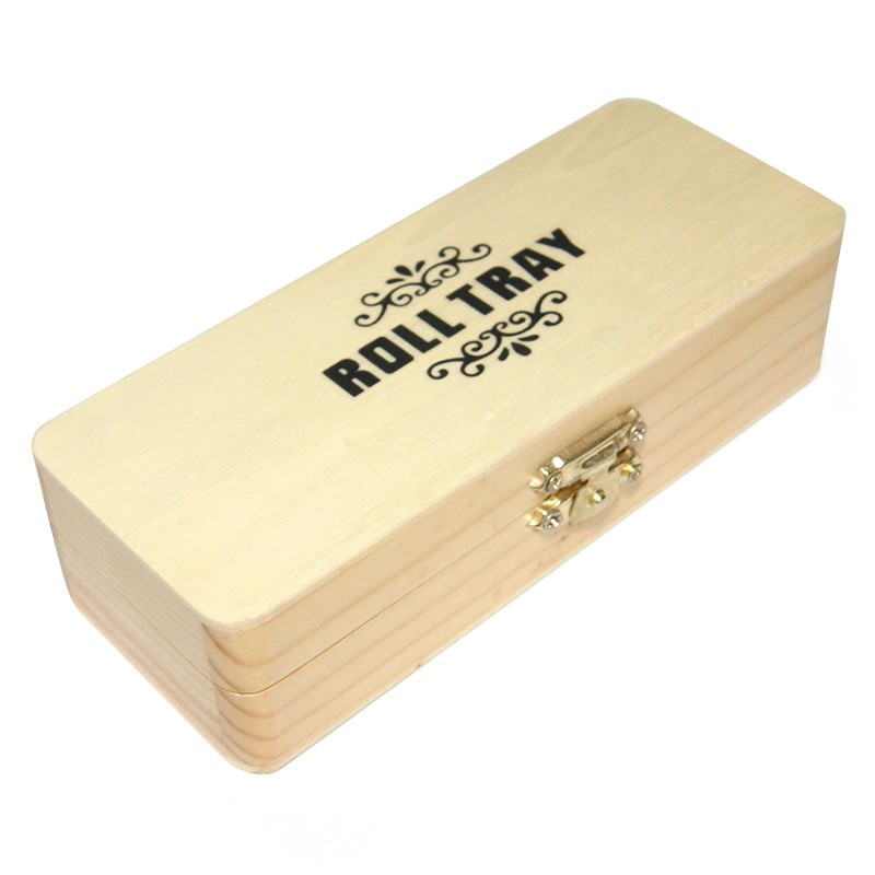 Roll Tray - Boîte rectangle en bois petit modèle