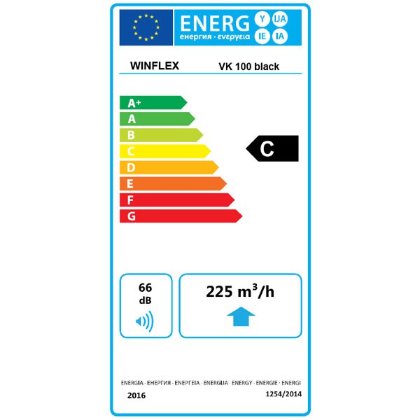 Extracteur d'air VK 100 mm 250 m³/h Winflex ventilation ,aérateur