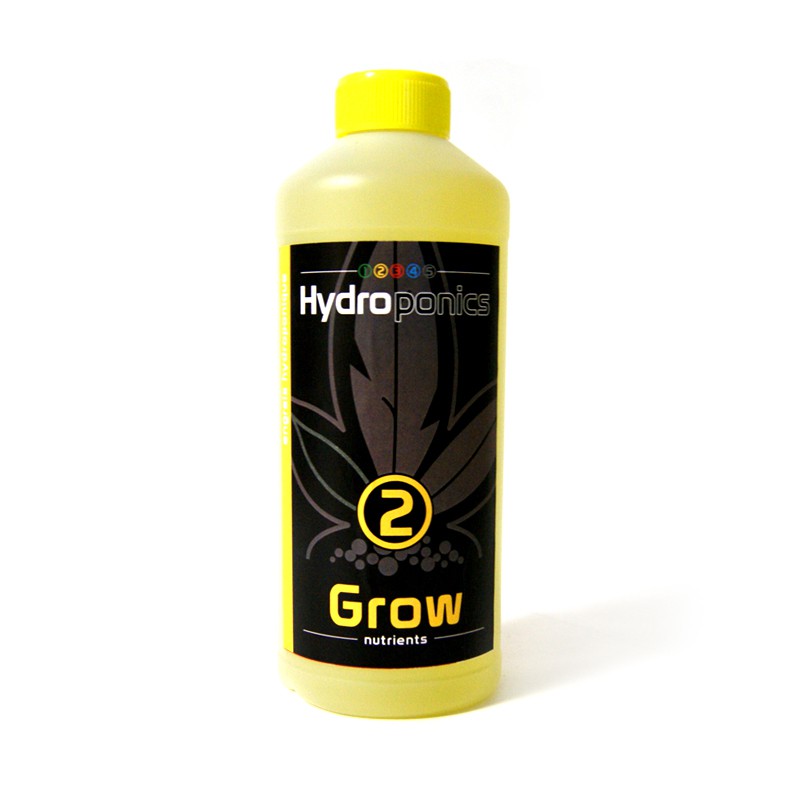 12345 Hydroponics - N°2 Grow - 500ml , engrais de croissance , terre, hydro ,coco