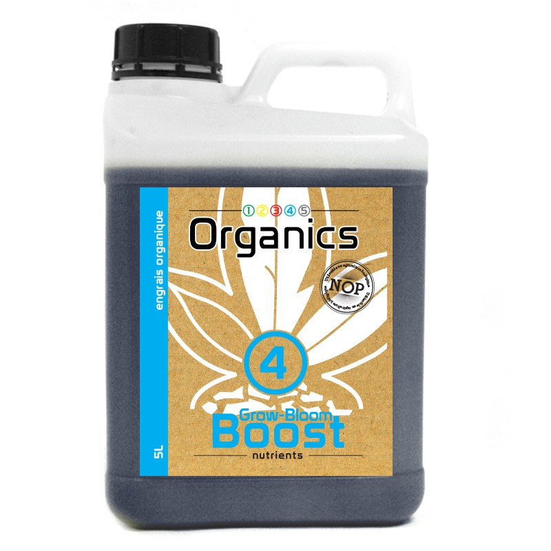 12345 Organics - N°4 Grow-Bloom Boost 5L - Booster de croissance et floraison