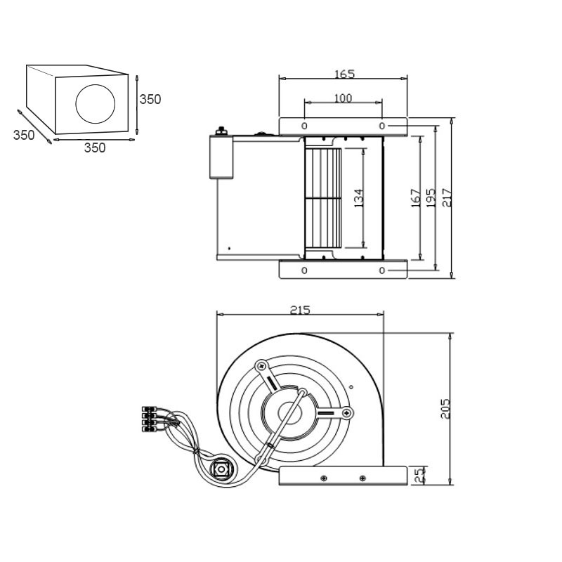 Winflex - Air extractor box 750m³/h 200mm silent Sono-Box Bois S-vent