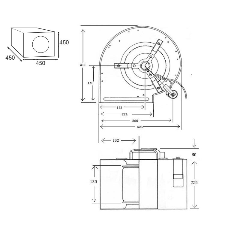 Winflex - Abluftkasten 1500m³/h 250mm leise Sono-Box Holz S-Wind