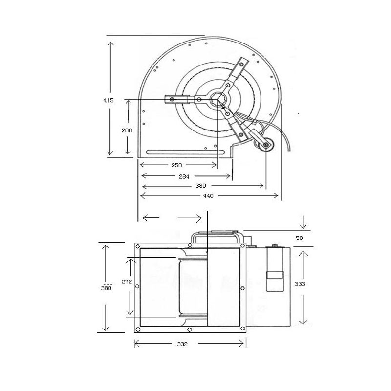 Winflex - Air extractor box 4250m³/h 315mm silent