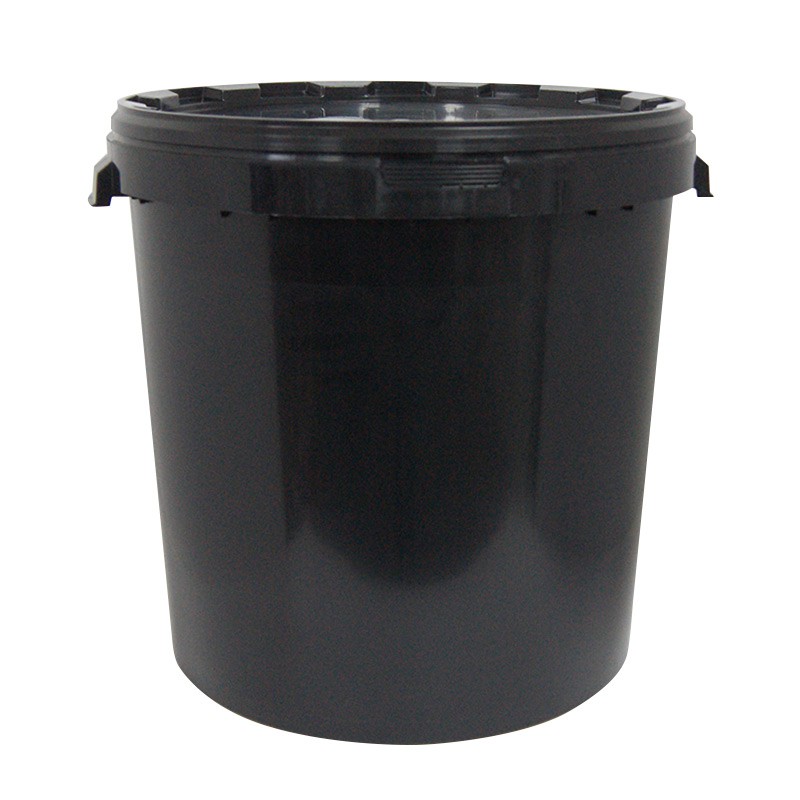 BLACK BUCKET WITHOUT HANDLE 32L Ø 38 and COVER