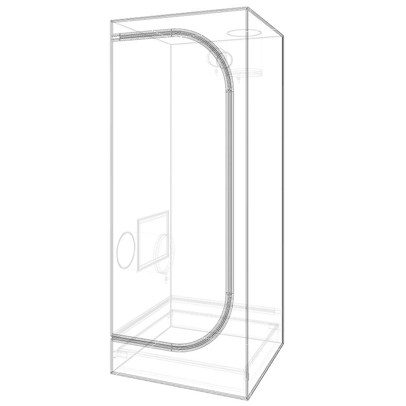 Secret Jardin - Donkere Straat R3.00 - 60X60X150 cm - Kweekruimte