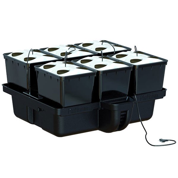 Platinium - AeroPro - 6 pots bato 24 plantes - 80 x 80 x 38.5 cm - MJ 1000 - Système aéroponique