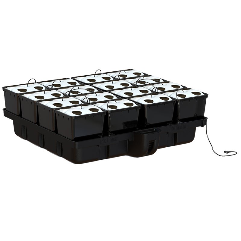 Platinium - AeroPro - 16 pots bato 64 plantes - 120 x 120 x 38.5 cm - NJ 2400 - Système aéroponique