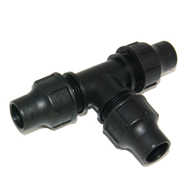Té 16 mm de raccord a bague 6 bars