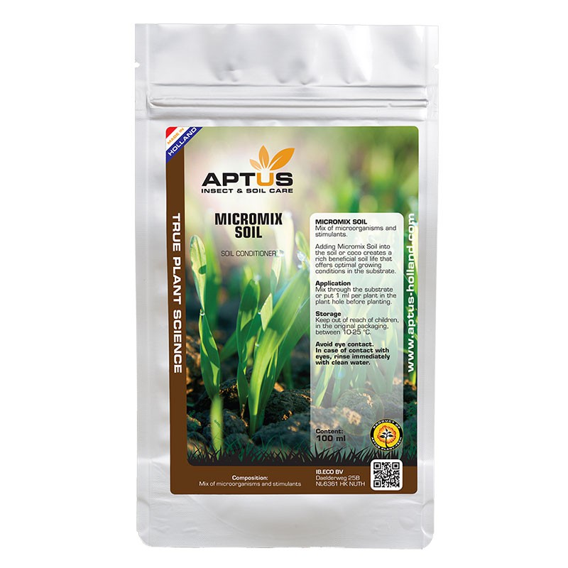Aptus - MICROMIX SOIL 100 ML , micro organisme pour la culture en terre