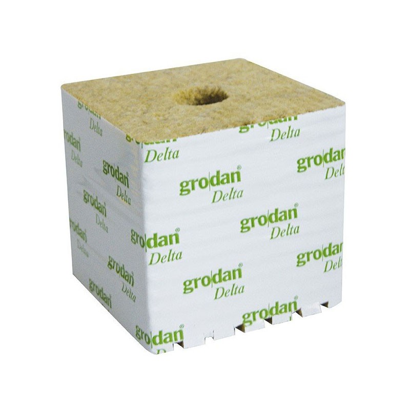 Grodan - 8 cubes laine de roche de 7,5 x 7,5 x 6,5 cm