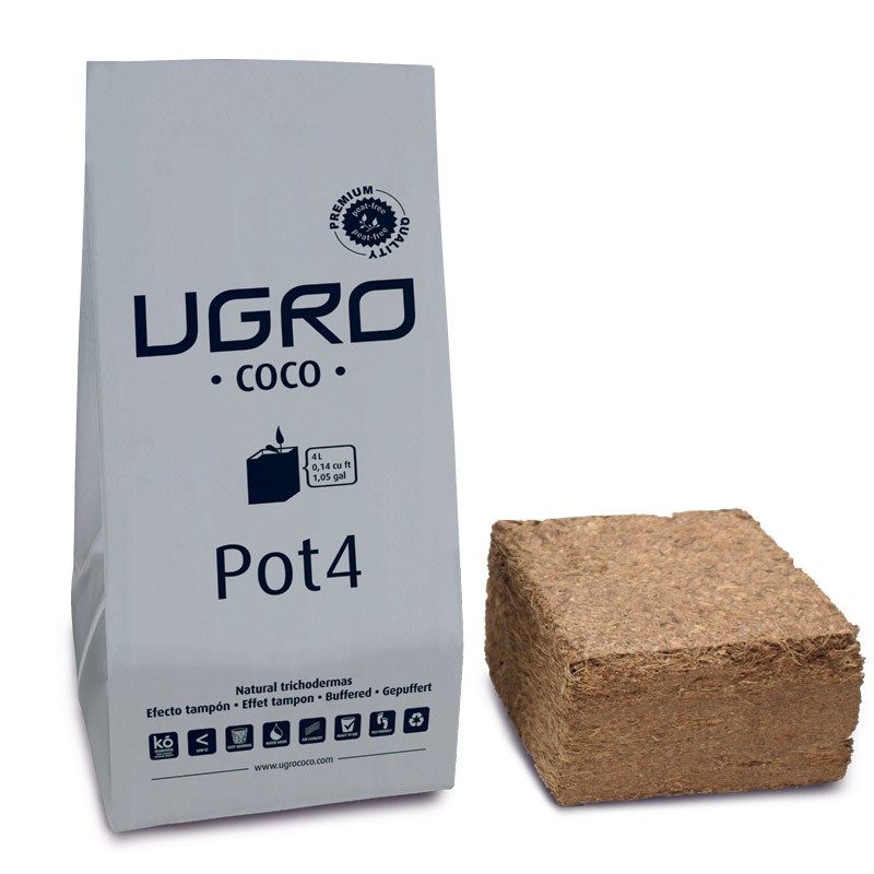 UGRO coco compressé Pot 4L