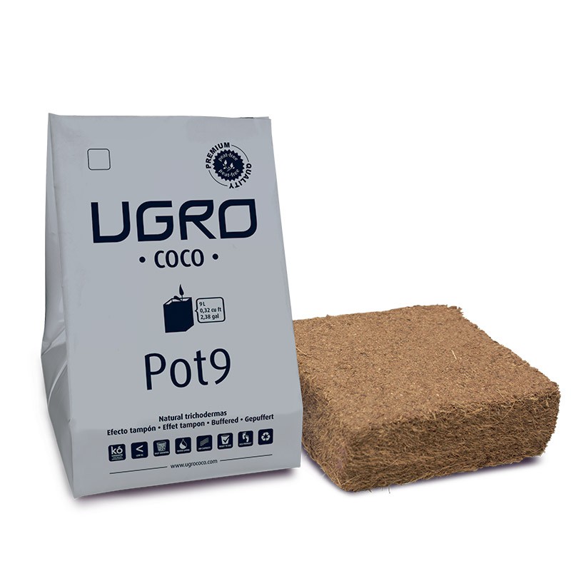 UGRO fibre de coco compressé Pot 9L