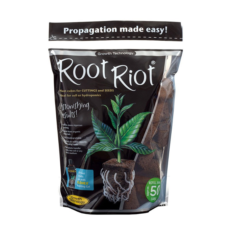 Root Riot - Zak met 50 kiemblokjes Growth Technology