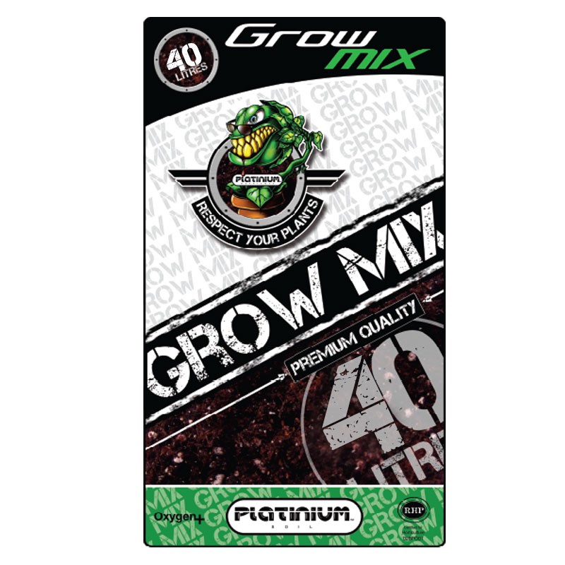 Platinium - Terreau Grow Mix Perlite - 40L - Spécial Croissance et floraison