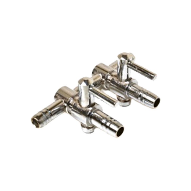 Air diffuser Manifold in steel 2 outlets bubblers 4/6mm