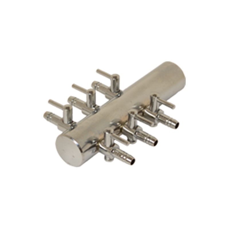 Diffuseur air Manifold en acier 6 sorties bulleurs 4/6mm
