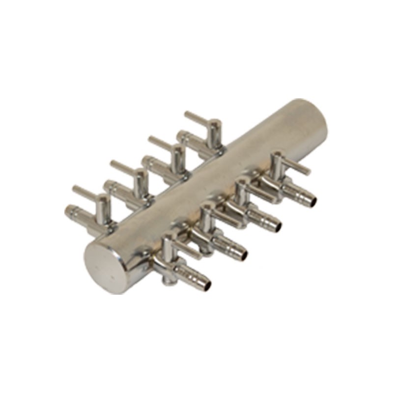 Diffuseur air Manifold en acier 8 sorties bulleurs 4/6mm