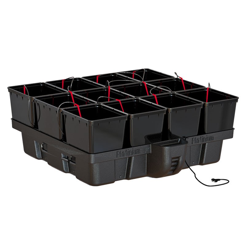 Platinium - HydroPro - 12 pots bato - 100 x 100 x 38,5cm - Système hydroponique