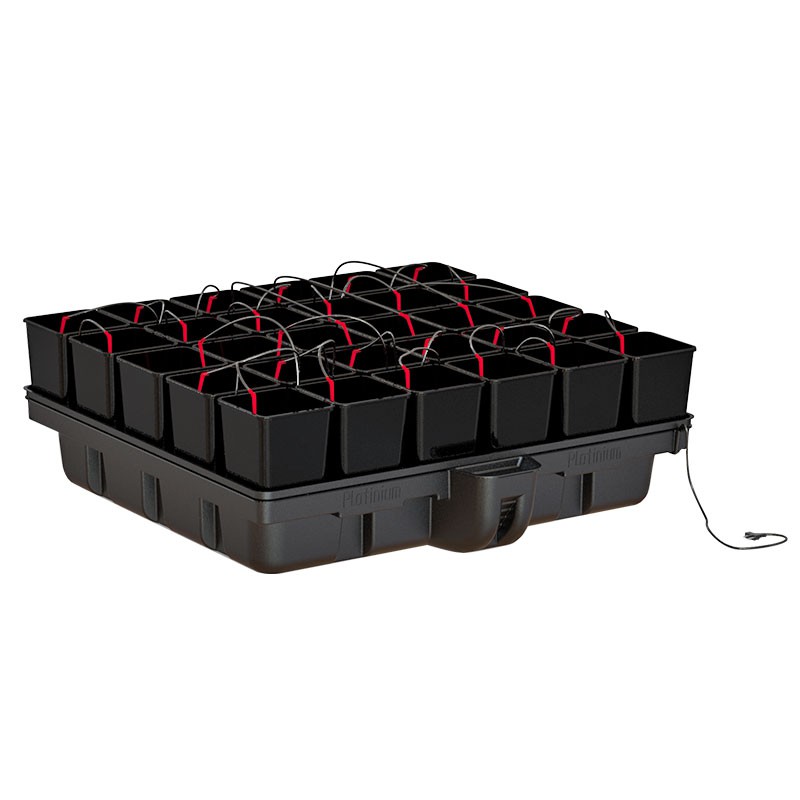  Platinium - HydroStar - 30 Töpfe 6L - 120 x 120 x 38,5cm - Hydroponisches System