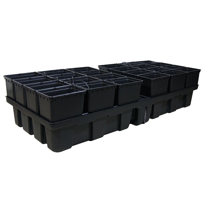 Platinium - HydroPro - 24 pots bato - 200 x 100 x 38,5cm - Système hydroponique