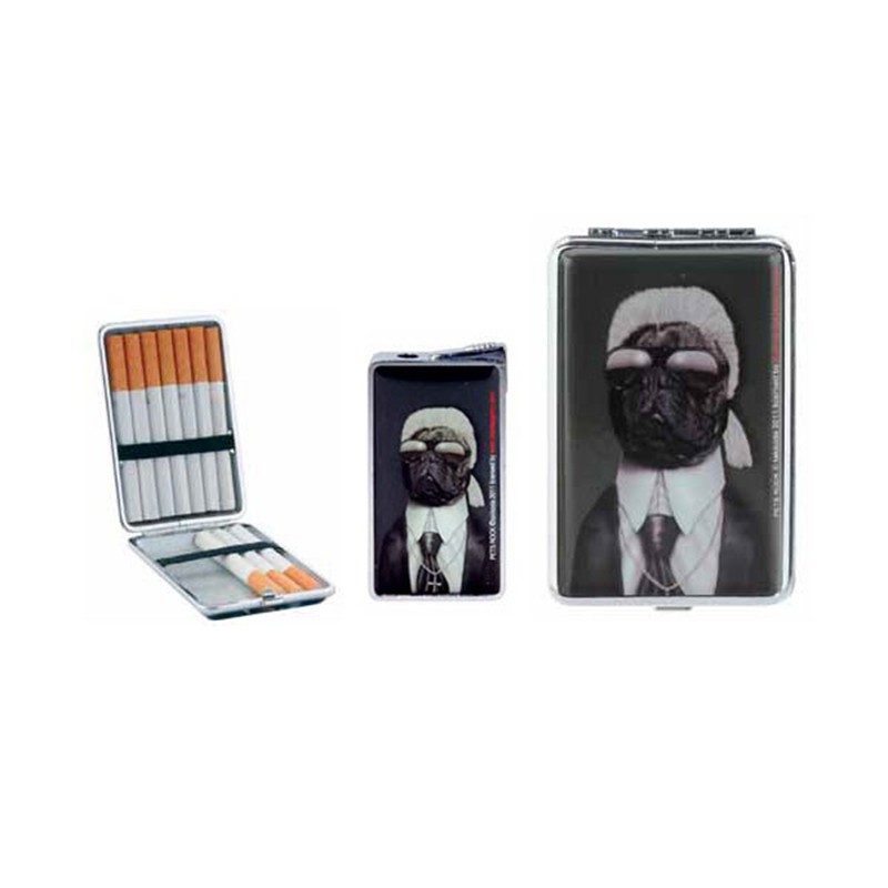 Pets Rock - Set Cadeau Briquet + Etui A Cigarette - Karl L.