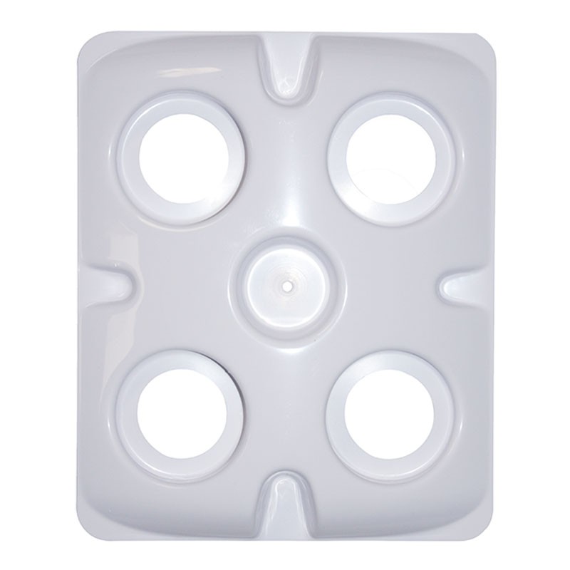 Platinium aero plate 4 holes 5cm for baskets 5cm and neoprene foam 7 cm for pot bato Mapito 30x25 