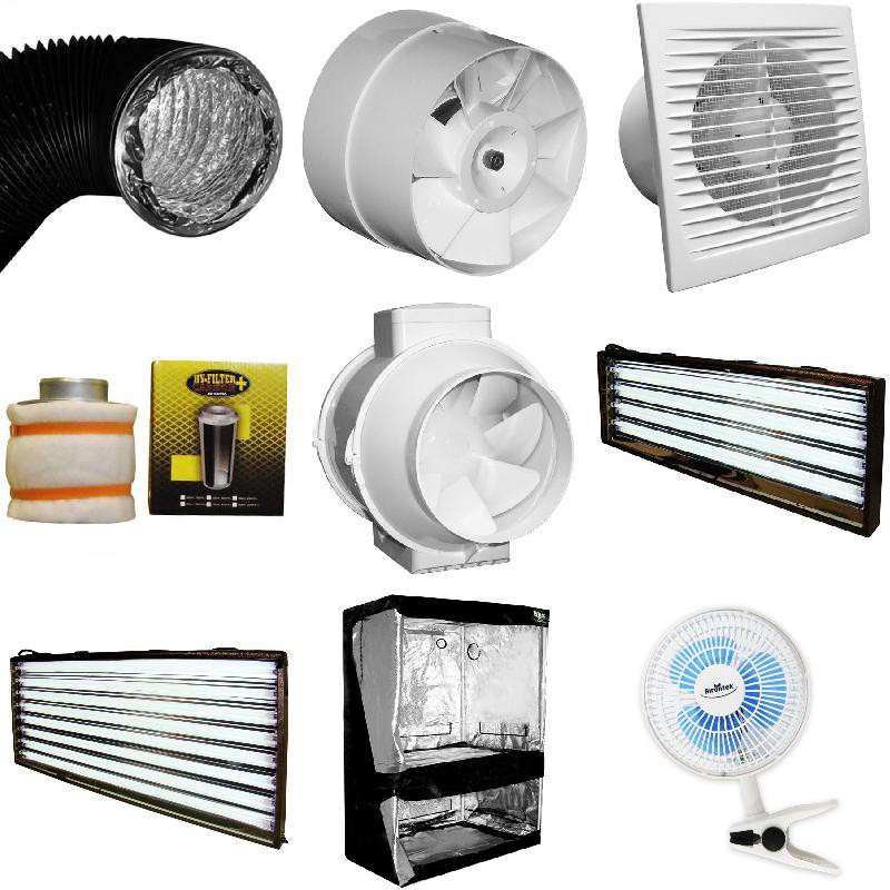 Blackbox Silver Camera della Cultura - Pack Dual Silver 120 T5 - 1432W + 216W 120X80X200 cm