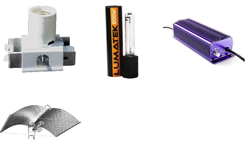 ELECTRONIC 600w LUMATEK 34-Ballast-Reflektor-Glühbirne KIT