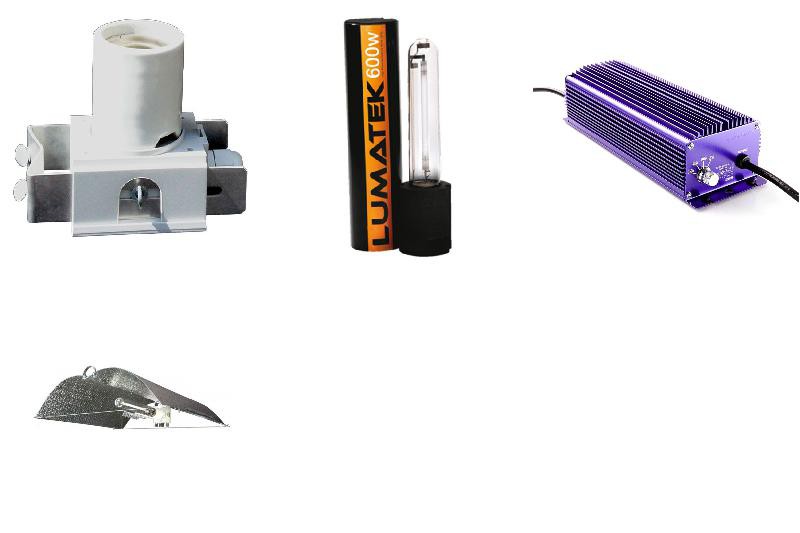 KIT ECLAIRAGE ELECTRONIC 600w LUMATEK 39-ballast-reflecteur-ampoule
