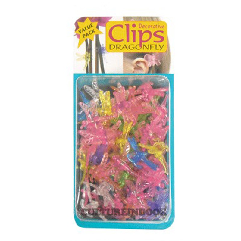 CLIPS plantes , orchidées , DRAGONFLY - Libellules x50PCS